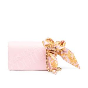 Pink Versace jean couture shoulder  purse